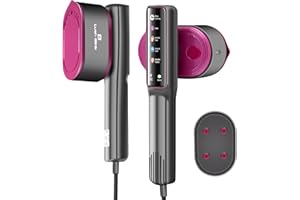 Lush Blink Clothes Steamer – 1200W Handheld Garment Steamer for Clothes, 4 Fabric Modes, Dry & Steam Ironing, 110ml Water Tank, Fast 10s Heat-up, 20g/min Steam Rate-Grey