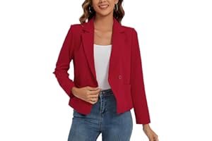 MINTLIMIT Womens Blazer Button Closure Casual Blazers Elegant Jackets Long Sleeve Ladies Suits Front Lined with Pockets