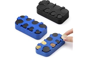 HENGBIRD 2 pezzi portamonete euro, raccoglitore per monete con fissaggio rapido, portamonete per monete, portamonete euro, monete, portamonete