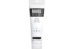 Liquitex 1047276 Heavy Body - Colore Acrilico Professionale Denso, ad Alta Viscosità, Nero (Marte Nero), 138 ml