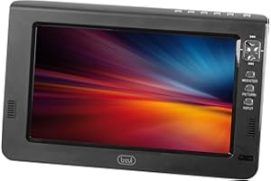 Trevi LTV 2010 S2 Mini TV Portatile 10.1" con Digitale Terrestre, Antenna e Presa Accendisigari 12V in Dotazione, USB, Micro SD, HDMI, Tripla Alimentazione, Batteria Ricaricabile Inclusa