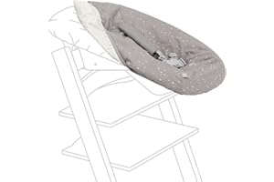 STOKKE Tripp Trapp Newborn Set Cover, Sweet Hearts - Add Style & Convenience to Your Tripp Trapp Newborn Set - Machine Washable + Reversible - Made with Organic Cotton