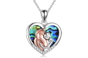 YFN Children’s 925 Sterling Silver Horse Pendant Necklace, Gift for Girls