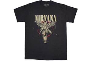ROCK OFF OFFICIALLY LICENSED PRODUCTS Nirvana in Utero Band Logo T Shirt