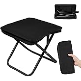 MOROVIK Folding Stool, Mini Outdoor Camping Stool, Portable Small Foldable Lightweight Hunting Seat with Zippered Carrying Ba