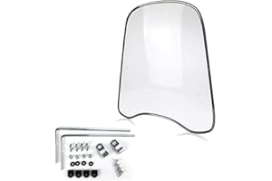 YJYQ Parabrezza Moto Scooter Motorcycle Parabrezza,Moto Parabrezza Vento Motorcycle Scooter Parabrezza Estensione Spoiler Universale Estensione Spoiler Universale Pc Ampliata Bordatura Frangivento