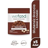 Wefood Glutensiz Granola Bites Kakao &amp; Fındıklı 60 gr 5'li