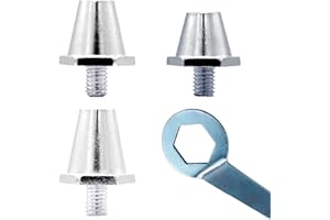 VERSTUDS 24 Schraubstollen für Fussballschuhe aus Aluminium| Ersatzstollen mit Stollenschlüssel | Rugby Stollen | Fußball Stollen | Soccer Studs | Ersatz Stollen für Fußballschuhe