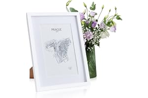 CLASSIC BY CASA CHIC Casa Chic Marco de Fotos, Marcos de Fotos Multiples de 43x33 cm, para Mesa y Pared, Casa u Oficina, Marco Fotos Posición Vertical/Horizontal, Hechos de Cristal y Madera para Póster