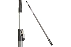 ProDec Advance Super Lock Elite Wytrzymały, aluminiowy drążek przedłużający z włókna szklanego do ram wałków malarskich, zapewnia większy zasięg Kompatybilny z ramami przykręcanymi i wciskanymi