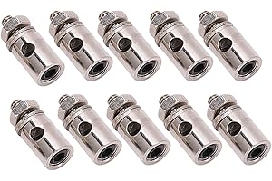 Keenso 10Pcs 2.1mm RC Plane Pushrod Connector LinkageRC Pushrod Connector Linkage StopperRC Push Rod Connector, Quick Adjust Stopper RC Plane Accessory Quadcopters & Multirotors Servo