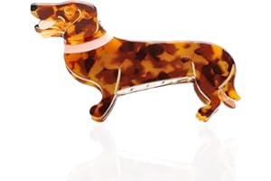 ehomiiii Pinza para el pelo de perro salchicha – Pasador grande para perros – 8,8 x 4,8 cm – Pinzas para el pelo para mujeres y niñas