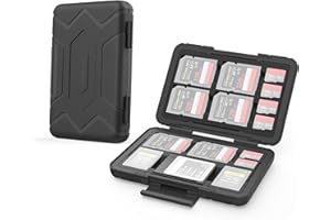 SMALLRIG Soporte para Tarjeta SD Estuche para Tarjeta de Memoria 15 Ranuras, Resistente al Agua para Tarjeta SD, Tarjeta Micro SD - 3192