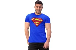 COTTON DIVISION Superman Logo Classique Camiseta Hombre (Pack de 1)