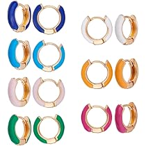 4 Paia Orecchini Floreali al Neon Anni 80 Orecchini Colorati Drammatici Acrilici Vintage da Donna Pendenti Gioielli di Halloween Accessori per Feste in Costume Anni '80