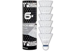 Talbot-Torro Badminton Shuttlecock Tech 450, 6 pieces, in Premium Nylon
