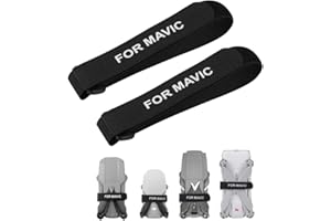Motutech Fixation Bande pour DJI Mavic 3 / Mavic Mini 2 / Mini/Air 2 / Air/Mavic 2 Pro Zoom/Mavic Pro Propeller Protection (Noir)