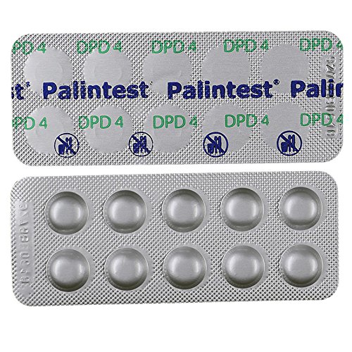 100 DPD 4 Rapid Testtabletten (10 Streifen) für Pooltester Sauerstoff | Markenqualität von Palintest | Swimmingpool Whirlpool Wasseranalyse Pooltest | Nachfüllpackung Aktivsauerstoff - 2