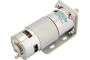 YANMIS DC-Getriebemotor, Micro-DC-Motor 12 V, 24 V, XD-42GA775, Motor mit einstellbarer Drehzahl, Motor mit großem Drehmoment und Halterung(600RPM12V)