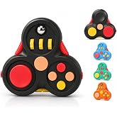 8'i 1 Arada Duyusal Fidget Stres &Ccedil;arkı, 8 Farklı Fonksiyon, Ergonomik Tasarım, Taşınabilir, 7.3 x 6.7 x 2 cm