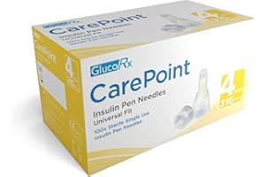 NEXT ELEMENT Carepoint Diabetic Insulin Pen Tips 31G x 4mm (100 Pcs/Box) by GlucoRX