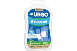 Urgo - Pansement Waterproof aux couleurs de Paris 2024 - Imperméable Compresse anti-adhérente - 2 formats - 20 pansements