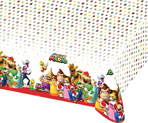 37-teiliges Party-Set Super Mario – Teller Becher Servietten Tischdecke für 8 Kinder - 5