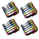 20 X EPSON 33 X L Compatibile per cartucce Epson 33 X L 33, 2 NERO/Foto Nero/Blu/Rosso/Giallo Confezione da lavoro con Epson Expression Premium XP 640 XP 530 XP 830 XP 645 XP 540 XP 900 XP 630