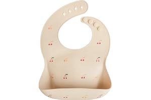 mushie Silikon Lätzchen für Kleinkinder & Babys | Babylätzchen mit Auffangschale | BPA frei & Wasserdicht | Sicheres Hochwertiges & Abwaschbares Lätzchen mit verstellbarer Passform |