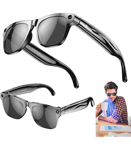 Lunettes Connectées IA Avec Caméra – ChatGPT Intégré, Traduction, Commande Vocale – Wi-Fi 6, Bluetooth 5.3, HD - 12