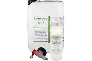 Bactodes - Neutralizzatore Speciale di odori concentrato da 10 Litri con boccetta Spray - Detergente enzimatico Universale con Effetto bio-microbico - Rimuove efficacemente Tutti Gli odori sgradevoli