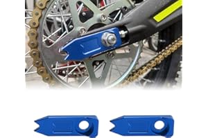 JESTOP Chain Adjuster Tensioner for Sur Ron X Light Bee Segway X260 X160, 2PCS 6061 Billet Aluminum Chain Alxe Adjuster, Chain Accessories Replacement for Sur Ron Segway Dirtbike Powersport (Blue)