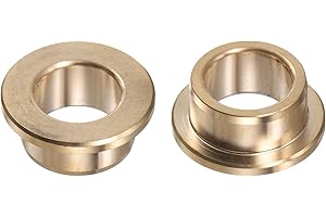QUARKZMAN 2Stk Flansch Lager Hülse 16mm Bohrung 22mm AD 12mm Länge 3mm Flansch Dicke Bronze Buchse Selbstschmierende Buchsen Hülse für Industrielle Anlagen