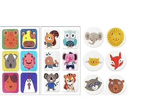 LSUO BAOFU Repellente per zanzaCre,60 Pezzi Anti Repellente Della Zanzara Patch Cartone Animato, Repellente per Zanzare, Adatto per Campeggio All'aperto per Adulti e Bambini