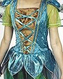 Pfau Kostüm für Damen mit Flügeln Gr. 36 38 - Tolle Tier Vogel Schmetterling Verkleidung für Erwachsene -