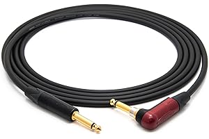 enoaudio Mogami 2524 kabel do instrumentów | Neutrik Gold Silent Switch 6,3 mm TS jack - wtyczka TS 6,3 mm | HiFi, 1,5 m
