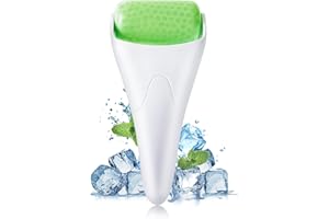 ‎VEMOFOPER Eisroller für Gesicht und Auge, Gesichtshaut Pflege Werkzeuge für Schwellungen Migräne Linderung und kleinere Verletzungen, verbessertes Gesicht Eisroller Massagegerät für Frauen (Weiß)