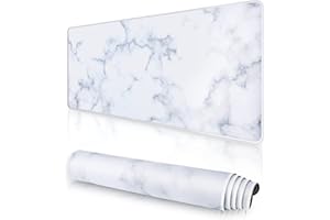 EFISH Duża podkładka pod mysz do gier (80x30x0.3cm) z przeszytymi krawędziami, rozszerzona podkładka pod mysz, trwała, antypoślizgowa podstawa z naturalnej gumy