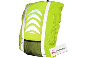 Salzmann Wasserdichter Rucksacküberzug - Reflektierende Rucksackschutzhülle - Hergestellt mit 3M Scotchlite