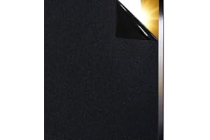 Qualsen Verdunkelungsfolie Fensterfolie Blickdicht Schwarz Fenster Sichtschutzfolie Sichtschutz Selbstklebend Dunkel Lichtundurchlässige Folie Abdunklungsfolie Anti-UV 90 x 300cm