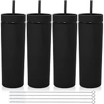 Gobelets Réutilisables Volhoply 600ml Lot De 10 - Avec Couvercle Et Paille Sans BPA