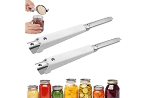 HBSFBH Apriscatole antiscivolo e senza sforzo, 2 pezzo Strumento Apri Barattolo Versatile E Regolabile, Apribottiglie For Anziani, Apribottiglie regolabile, Apriscatole Manuale Regolabile