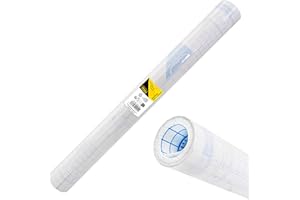 Idena 20224 - Buchfolie selbstklebend transparent, 1 Rolle 3 m x 40 cm, Dicke 50 µ, Buchumschlag aus Kunststoff