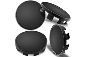 SKINOEU Biomar Labs® 4 x 68mm Tapas de Rueda de Centro Tapacubos Centrales Llantas Aluminio Compatible con BMW Part. No. 36136783536 Negro para Coche CB 0