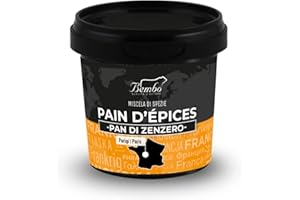 BEMBO QUALITÀ D'AUTORE Pan di Zenzero/Pain d’Epices Bembo 60 g - Confezione Anti Spreco - Pan di Spezie - Miscela per Dolci e Biscotti - Aromi e Spezie – (Pain d’Epices 60 g)