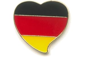 Motif à cœur Allemagne drapeau allemand Broche 380 Sport Fan