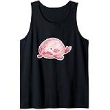 Pesce Blob Brutto Acquerello BlobFish Design Carino Kawaii Canotta