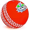 jaspo PVC T-20 Plus Practice Cricket Ball/Wind Balls (125-130 Gms) For - Indoor & Outdoor Street & Beach Cricket (Orange)