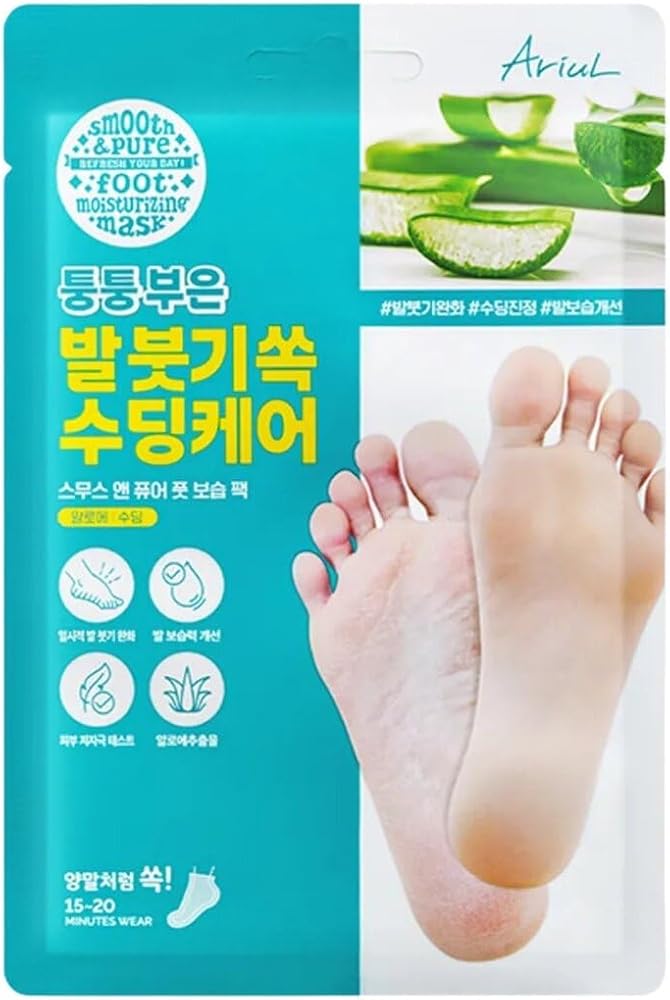 Ariul Smooth & Pure Foot Moisturizing Mask Aloe Soothing - Çorap Tipi Yoğun Yatıştırıcı Ayak Nemlen