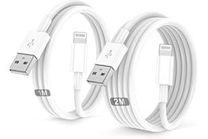 BSTOEM Cavo For IPhone Originale Per Apple Certificato MFi,Cavetto USB Lightning Ricarica 2Pezzi 1M+2M Per iPhone 14/13/12/11/Pro/Pro Max/Min/XR/XS/X 8/7/6s/6/5/Plus/SE/SE 2/iPad Mini 4 caricatore cavi